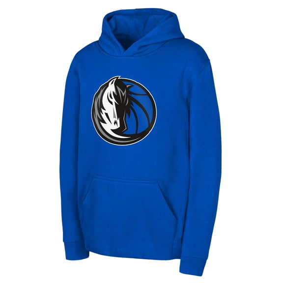 Youth Outerstuff Royal Dallas Mavericks Primary Logo Pullover Hoodie