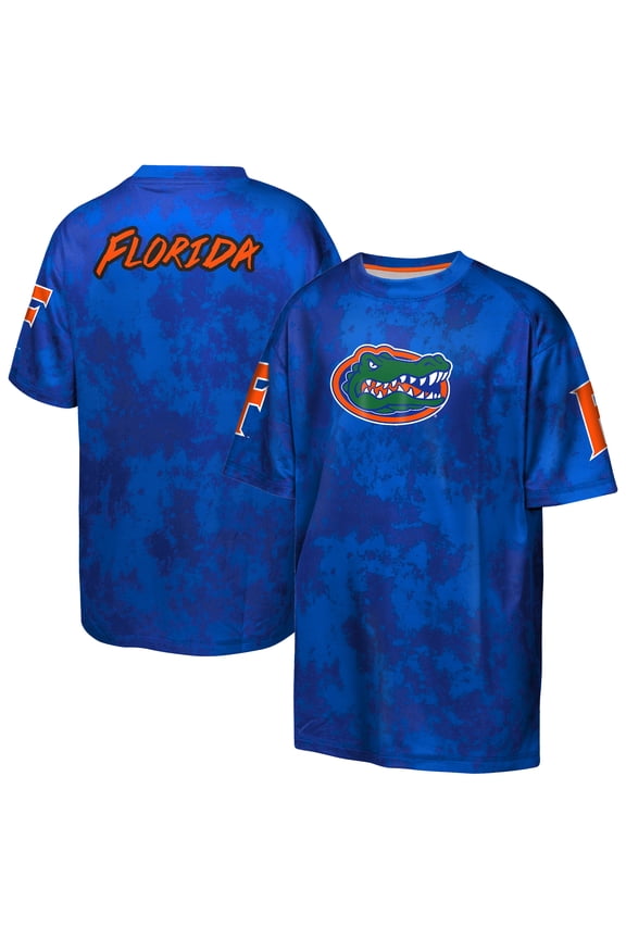 Youth Outerstuff Royal Florida Gators Off-Side Sublimated T-Shirt