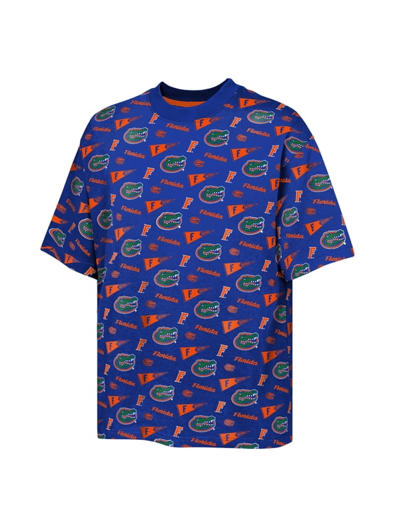 Youth Outerstuff Royal Florida Gators Scramble All Over Print T-Shirt
