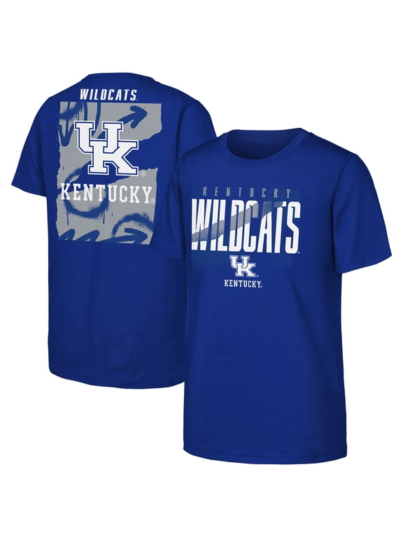 Youth Outerstuff Royal Kentucky Wildcats Cut Through T-Shirt