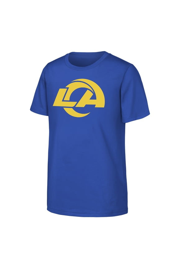 Youth Outerstuff Royal Los Angeles Rams Primary Logo Short Sleeve T-Shirt