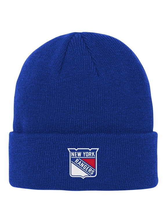 Youth Outerstuff Royal New York Rangers 2.0 Essential Cuffed Knit Hat