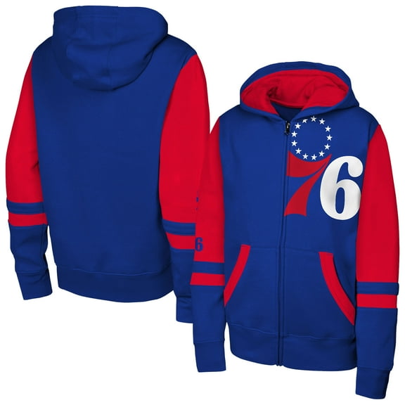 Youth Outerstuff  Royal Philadelphia 76ers Straight to the League Full-Zip Hoodie