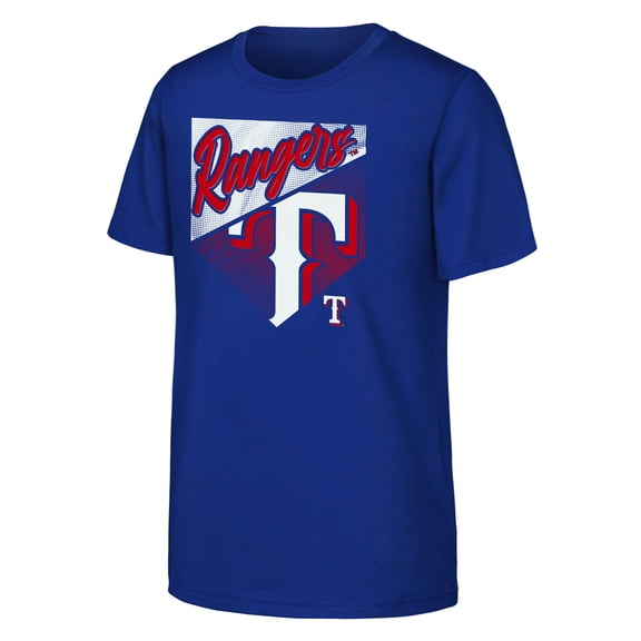 Youth Outerstuff  Royal Texas Rangers Prime Plate T-Shirt