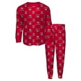thumbnail image 1 of Youth Outerstuff Scarlet San Francisco 49ers All-Over-Print Long Sleeve T-Shirt and Pants Sleep Set, 1 of 3