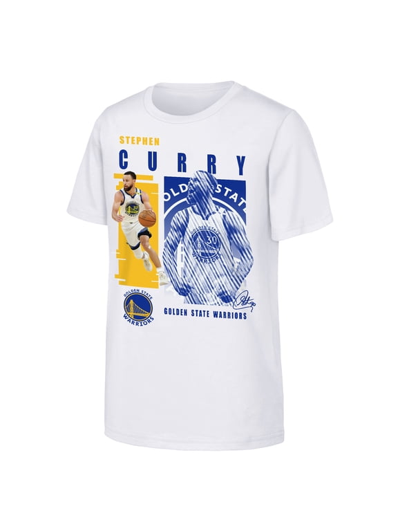 Youth Outerstuff Stephen Curry White Golden State Warriors Highlights T-Shirt