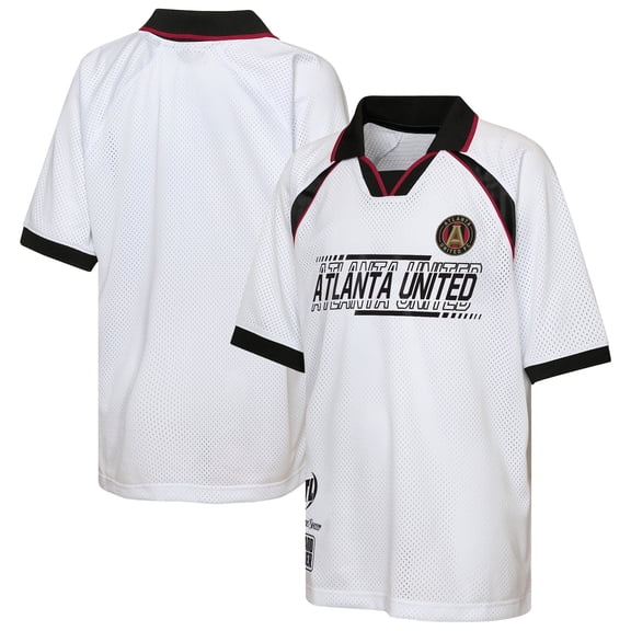 Youth Outerstuff White Atlanta United FC Mesh Raglan T-Shirt