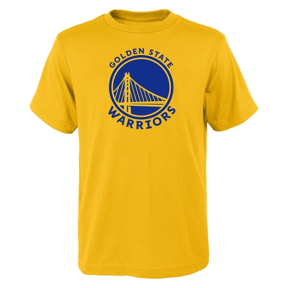 Youth Outerstuff Yellow Golden State Warriors Primary Logo T-Shirt