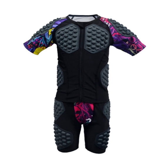 Youth Padded Compression Shirt + Short Padded Football Shirt Protector Suit