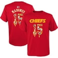 thumbnail image 1 of Youth Patrick Mahomes Red Kansas City Chiefs Mainliner Drip Player Name & Number T-Shirt, 1 of 3