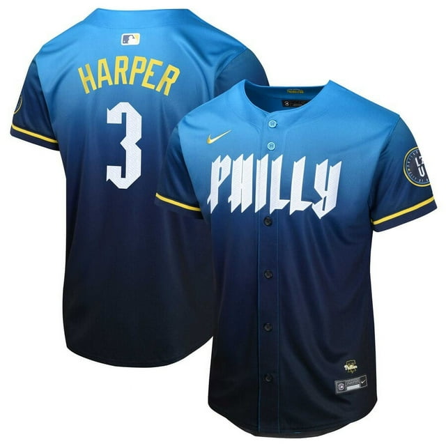 Youth Philadelphia_Phillies Bryce Harper Blue 2024 City Connect Limited