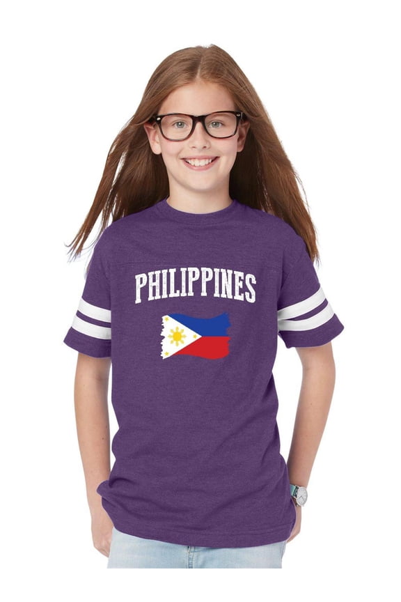 Youth Philippines Football Fine Jersey T-Shirt