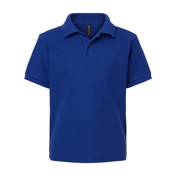 AllPro 62800Y Youth Pique Polo-Royal-L