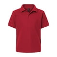 thumbnail image 1 of AllPro 62800Y Youth Pique Polo-Red-L, 1 of 6