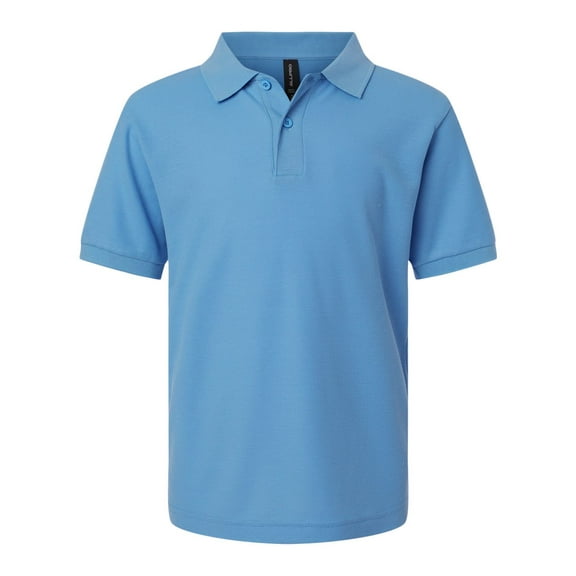 AllPro 62800Y Youth Pique Polo-Carolina Blue-S
