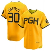 Youth Pirates Paul Skenes#30 Jersey Baseball Team Fan Jerseys Classic Player T-shirt Game Sports Short Sleeved Tops Embroidered Button-down Shirt