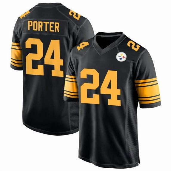 Youth Pittsburgh Porter 24 Black Alternate Stitched T-Shirts Sports Player Game Top, X-Large