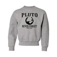 thumbnail image 1 of Youth Pluto Never Forget 1930 - 2006 Funny Science Crewneck Sweatshirt, 1 of 1
