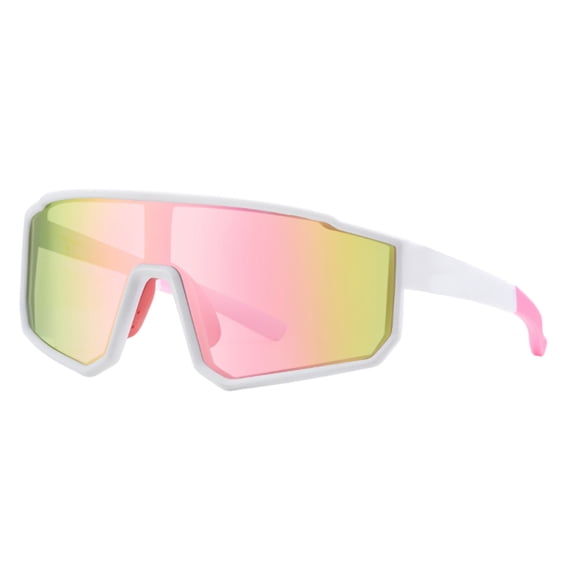 Youth Polarized Sports Sunglasses, Oversized UV400 Protection Cycling Glasses for Kids Baseball Running