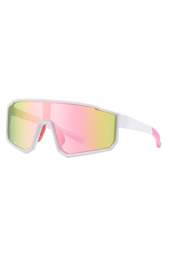 Youth Polarized Sports Sunglasses, Oversized UV400 Protection Cycling Glasses for Kids Baseball Running