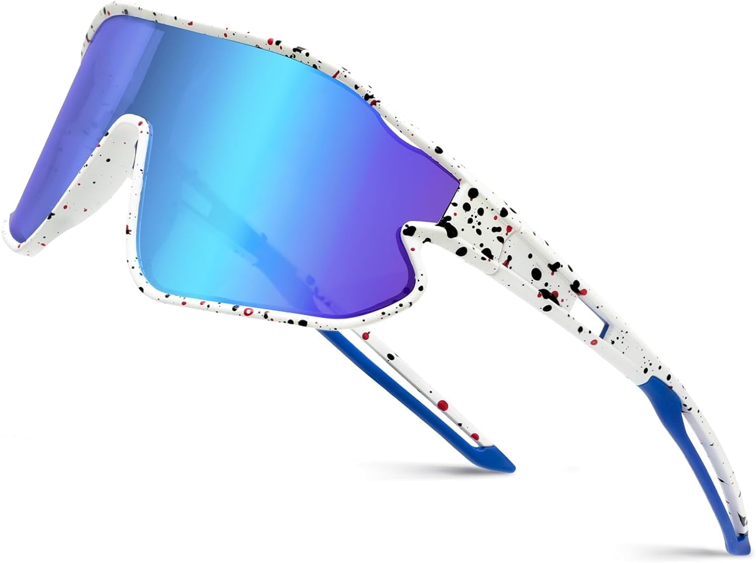 Youth Polarized Sports Sunglasses for Boys Girls, UV400 Protection Teens Baseball Tennis Sunglasses, Sports Cycling Shades