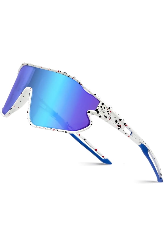 Youth Polarized Sports Sunglasses for Boys Girls, UV400 Protection Teens Baseball Tennis Sunglasses, Sports Cycling Shades