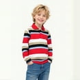 thumbnail image 1 of Youth Polo Shirts for Boys Long Sleeve Striped Button up Shirt Boys School Uniforms Casual Tops Teen 13-14 Years Clothes Boys, 1 of 3