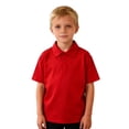 thumbnail image 1 of Youth Polo Shirts for Boys Red Short Sleeve Shirts Boys Formal Outfit Summer Casual Breathable Kids 6-7 Years Shirts, 1 of 5