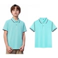 thumbnail image 1 of Youth Polo Shirts for Boys Short Sleeves Boy Mint Green Button down Shirt Boys Collared Shirts Uniform Shirts for Boys Boy Clothes, 1 of 3
