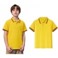 thumbnail image 1 of Youth Polo Shirts for Boys Short Sleeves Yellow Button down Shirt Boys Casual Classic Clothes Boys, 1 of 3