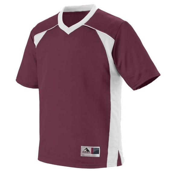 Youth Polyester Mesh V-Neck Short-Sleeve Jersey 261