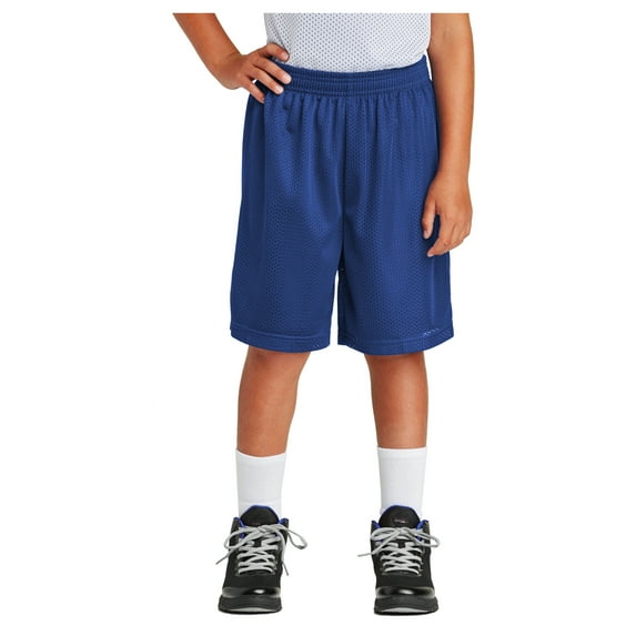 Youth PosiCharge Double-Layer Classic Polyester Mesh Short True Royal X-Large