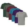 thumbnail image 1 of Youth Pro-Lock Performance T-Shirt, 100% Polyester Interlock Short Sleeve Jersey Tee Shirts, Mix Color Bulk T-Shirt (Dark Color 6 Pack, XS), 1 of 6