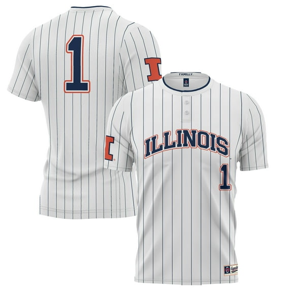 Youth ProSphere #1 White Illinois Fighting Illini Softball Jersey