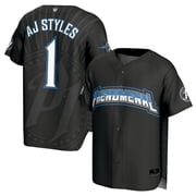 Youth ProSphere Black AJ Styles Phenomenal Baseball Jersey