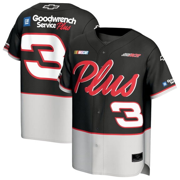 Youth ProSphere Black/Gray Dale Earnhardt Baseball Fashion Jersey