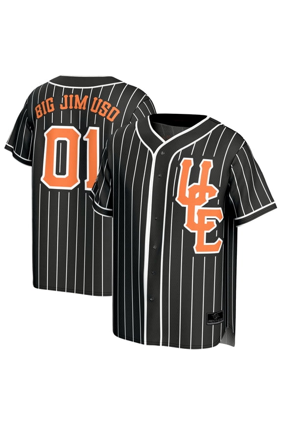 Youth ProSphere Black Jimmy Uso Fashion Baseball Jersey