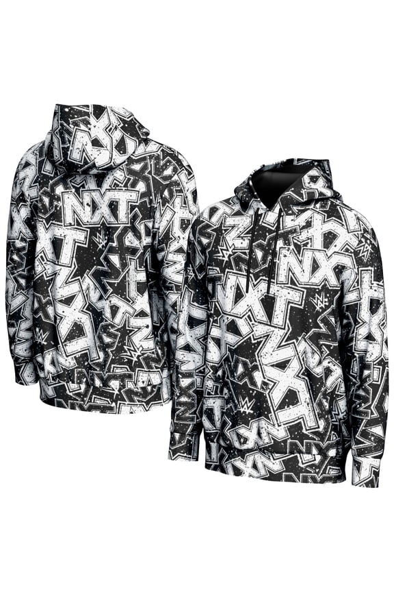Youth ProSphere Black NXT Logo Allover Print Hoodie