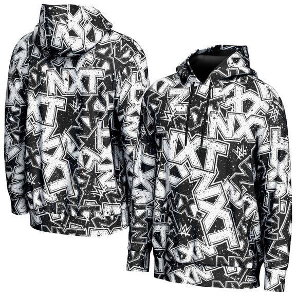 Youth ProSphere Black NXT Logo Allover Print Hoodie