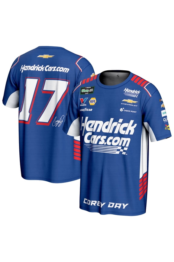 Youth ProSphere Blue Corey Day Hendrick.com Firesuit T-Shirt
