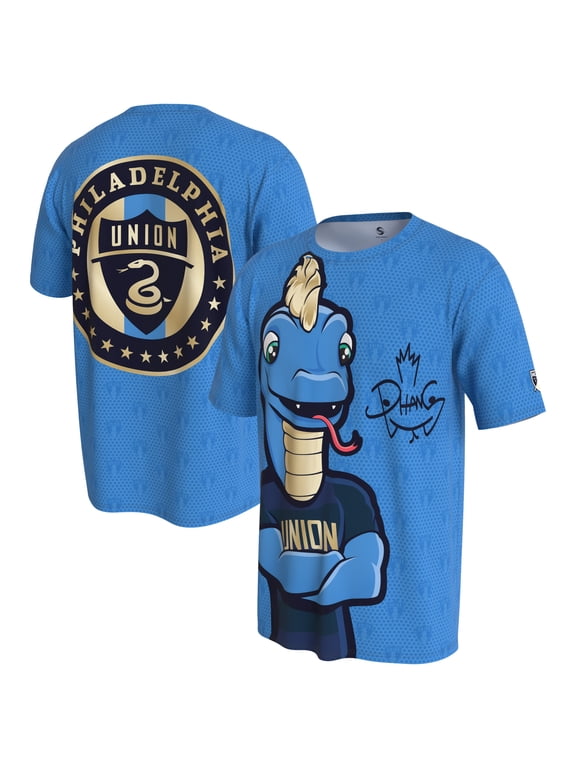Youth ProSphere Blue Philadelphia Union Logo T-Shirt