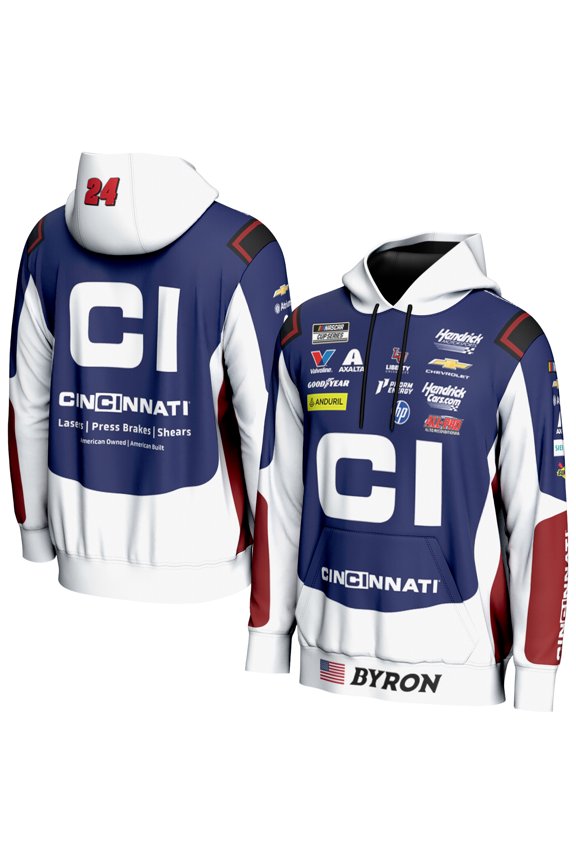 Youth ProSphere Blue William Byron Cincinnati Hoodie