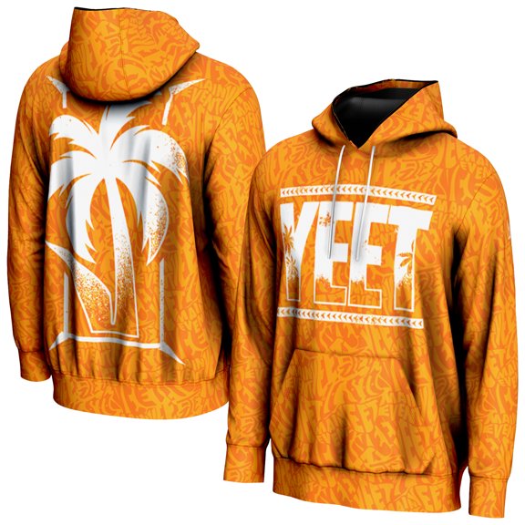 Youth ProSphere Orange Jey Uso Yeet Camo Pullover Hoodie