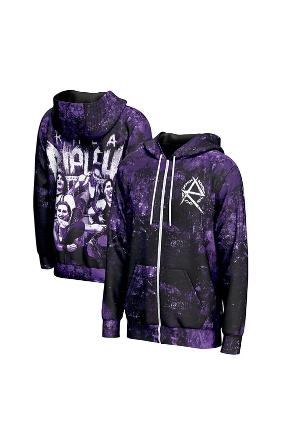 Men's ProSphere Purple Rhea Ripley Superstar Full-Zip Hoodie