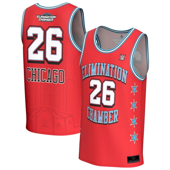 Youth ProSphere Red WWE 2026 Elimination Chamber Basketball Fashion Jersey