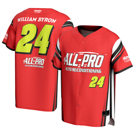 Youth ProSphere Red William Byron All Pro Baseball Jersey