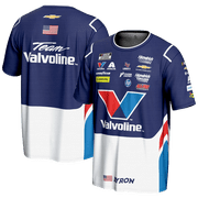 Youth ProSphere White/Blue William Byron Valvoline T-Shirt