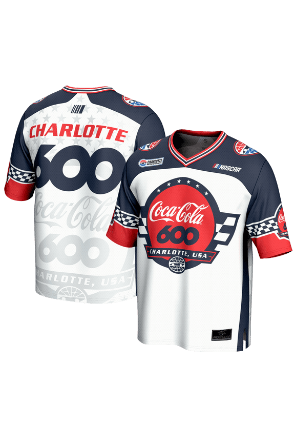 Youth ProSphere White Coca Cola 600 Football Fashion Jersey