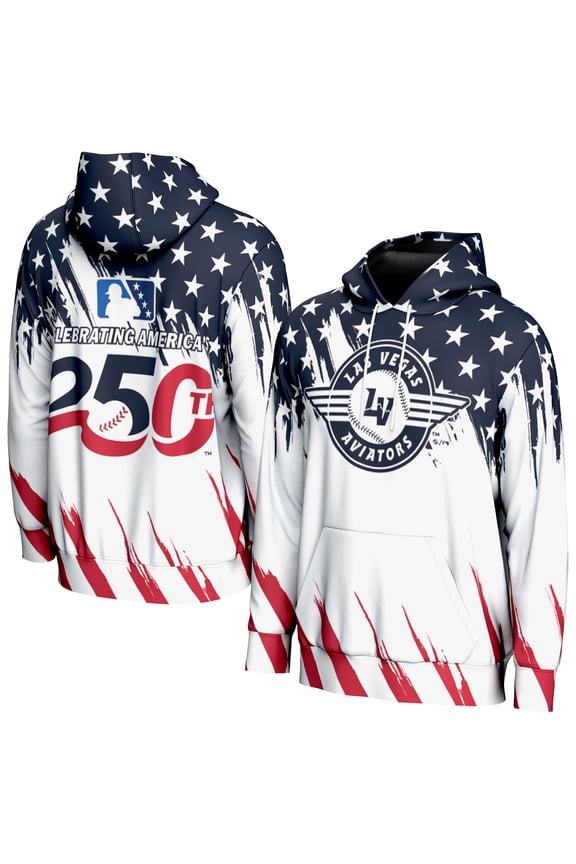 Youth ProSphere  White Las Vegas Aviators Lightweight 250 Americana Hoodie