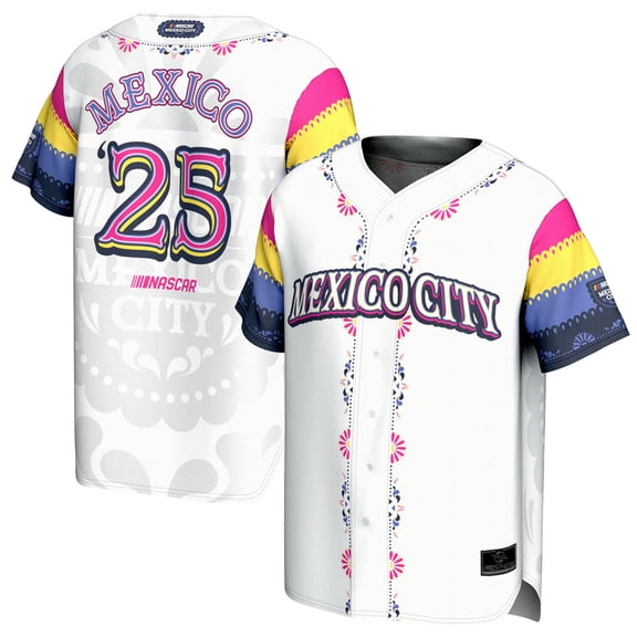 Youth ProSphere White Mexico City Race Baseball Fashion Jersey